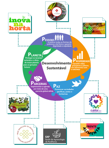 Relacionamento dos projetos com os ODS